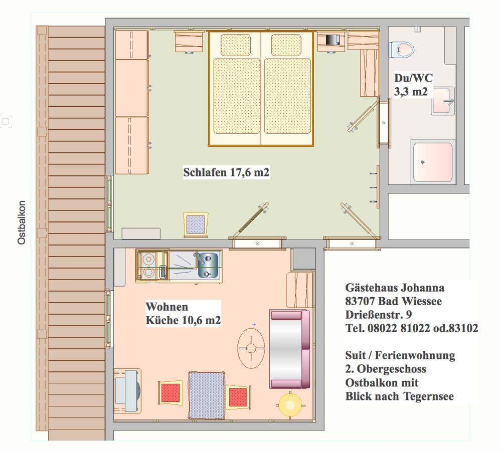 Gaestehaus Johanna Bad Wiessee Ngoại thất bức ảnh